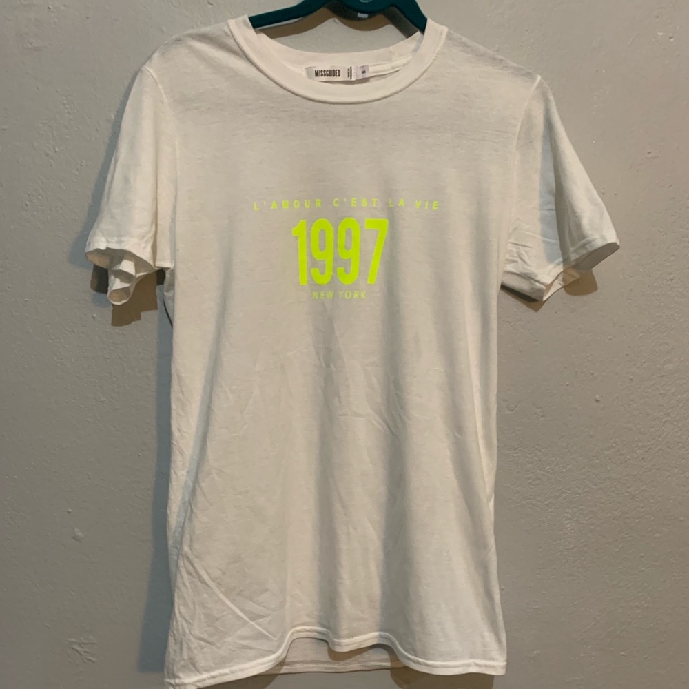 Missguided t-shirt in size US small